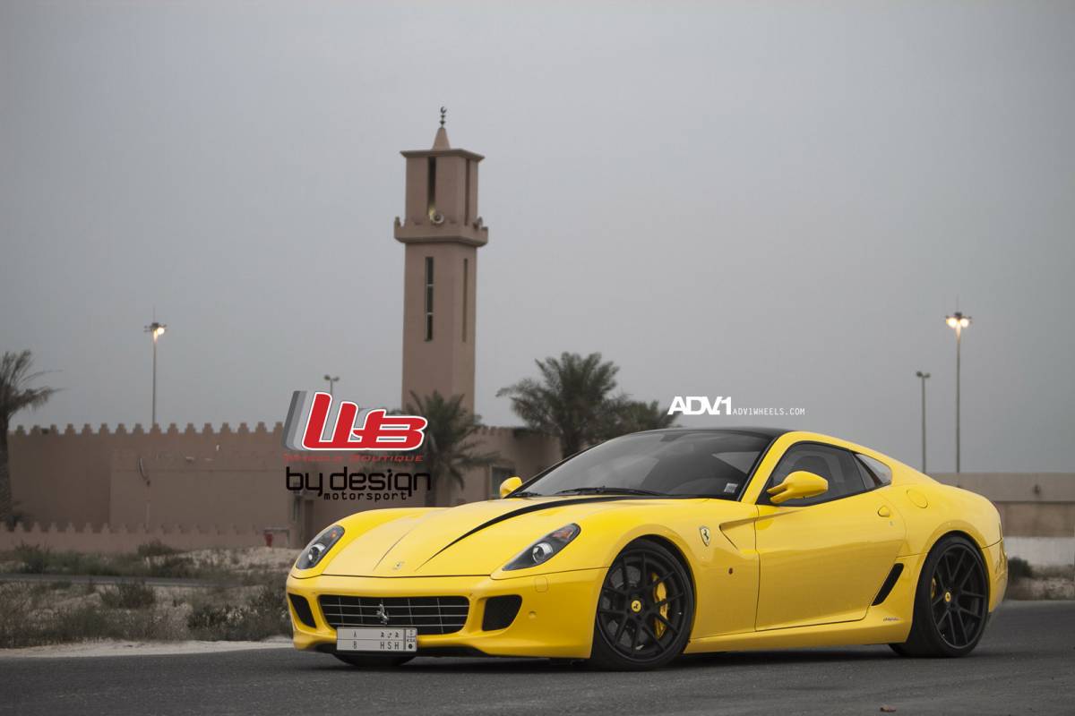 "بالصور" فيراري 599 سعودية معدلة باللون الاصفر بإطارات Ferrari 599 ADV.1 21