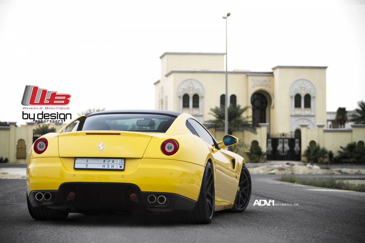 "بالصور" فيراري 599 سعودية معدلة باللون الاصفر بإطارات Ferrari 599 ADV.1 25