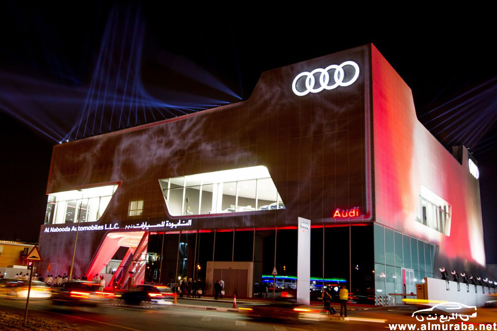 وكالة اودي في دبي "النابودة" تفتتح أكبر صالة عرض لسيارات اودي في الشرق الاوسط بالصور Audi In Dubai 4