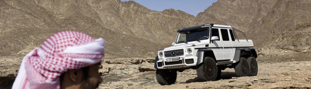مرسيدس بنز تعلن عن سيارتها ذات الدفع السداسي في دبي بالصور والتفصيل Mercedes G63 AMG 6×6 1