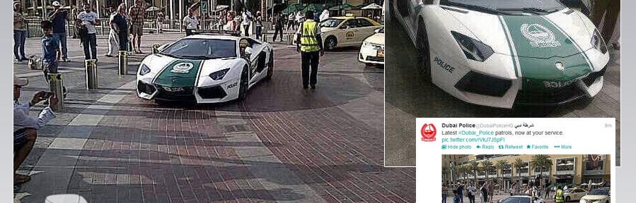 "بالصور" شرطة دبي تستخدم لامبورجيني افنتادور ضمن اسطولها لضبط أمن الطرق 1