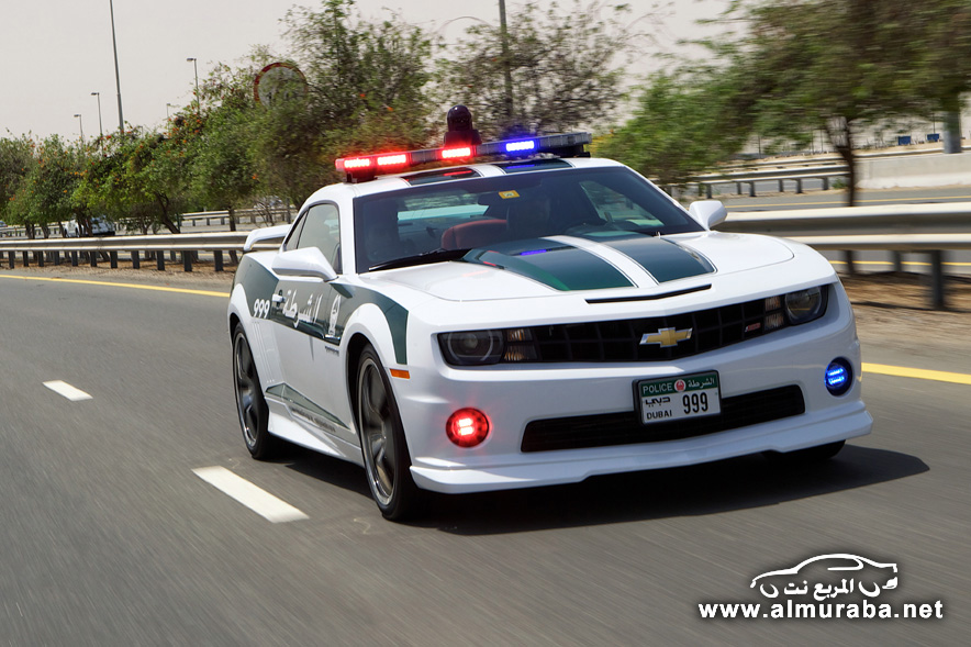 “بالصور” شرطة دبي تضيف بعض كمارو اس اس الى أسطول سياراتها Camaro SS