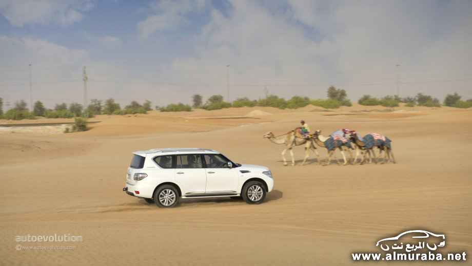 اختبار القيادة لسيارة نيسان باترول الجديدة في صحاري مدينة دبي NISSAN Patrol 6