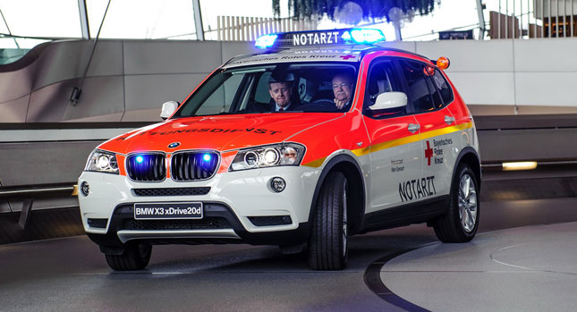 "بالصور" بي ام دبليو تدخل مجال صناعة سيارات الاسعاف في ألمانيا مع السيارة اكس ثري 5