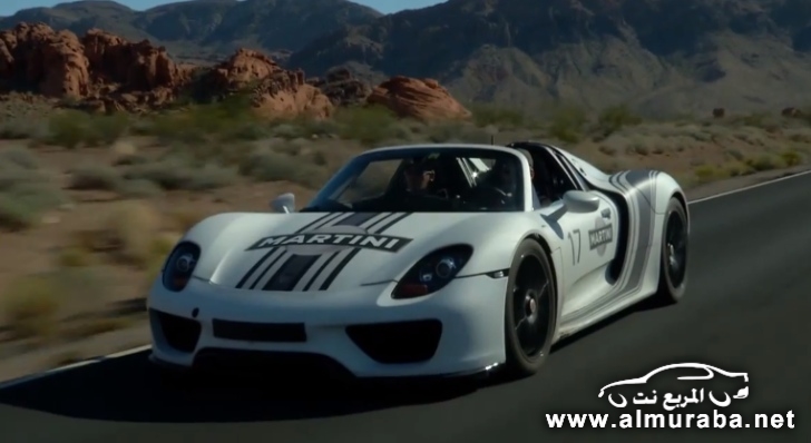 "فيديو" شاهد النموذج الرئيسي من سيارة بورش 918 سبايدر اثناء القيادة Porsche 918 Spyder 3
