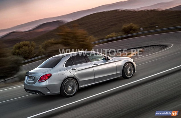 تسرب صور للسيارة مرسيدس بنز 2015 C W205 مجددا بدون تمويهات 2015 Mercedes-Benz C-Class