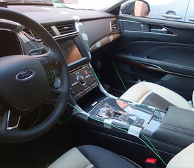 "بالصور" ظهور داخلية فورد تورس 2016 لأول مرة خلال اختباراتها Ford Taurus 3