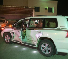 "بالصور" الإطاحة بمواطن حاول إطلاق النار على دورية أمنية بطريق خميس مشيط - الرياض 2