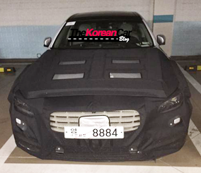 "بالصور" ظهور هيونداي جينيسيس وهي مغطأة بالكامل في كوريا الجنوبية وبشكل غامض Hyundai Genesis 1