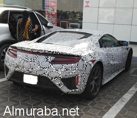 رصد اكورا ان اس اكس 2017 أثناء إختبارها في مدينة دبي قبل الكشف عنها Acura NSX 3