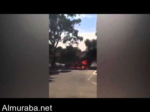 "فيديو" شخص ينجو من الموت قبل انفجار سيارته بلحظات معدودة 5