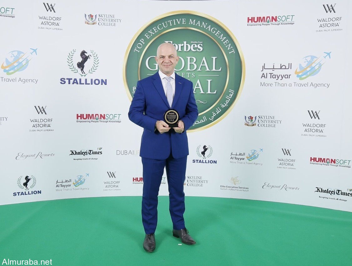 سمير شرفان يفوز بجائزة “العالمية تلاقي المحلية” من مجلة فوربس الشرق الأوسط