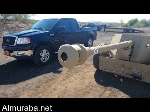 “فيديو” شاهد مدفع مضاد للدبابات ضد شاحنة بيك اب والنتيجة غير متوقعة!