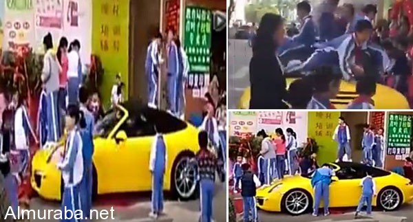 “فيديو” مجموعة أطفال يحطمون سيارة بورش جديدة في الصين