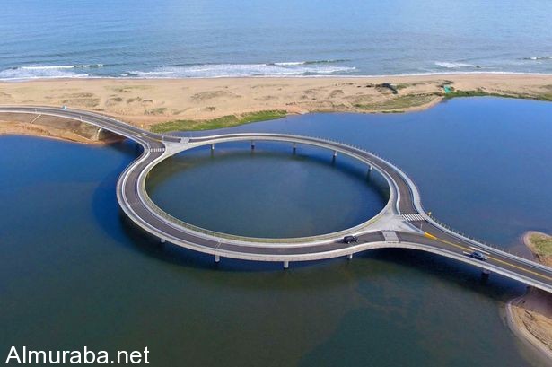 "فيديو" شاهد لماذا تم بناء هذا الجسر للسيارات على شكل دائري 1