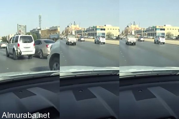 “فيديو” شجار بين قائدي مركبتين على أحد الطرق السريعة بالرياض