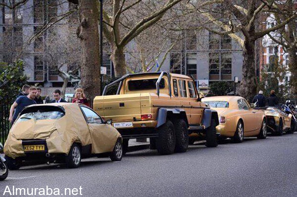 "بالصور" بريطاني يسخر من الثري السعودي صاحب السيارات الذهبية في لندن 1