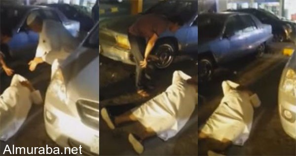 “فيديو” شاهد لحظة انهيار مسن بسبب مخالفة مرورية غير نظامية على سيارته