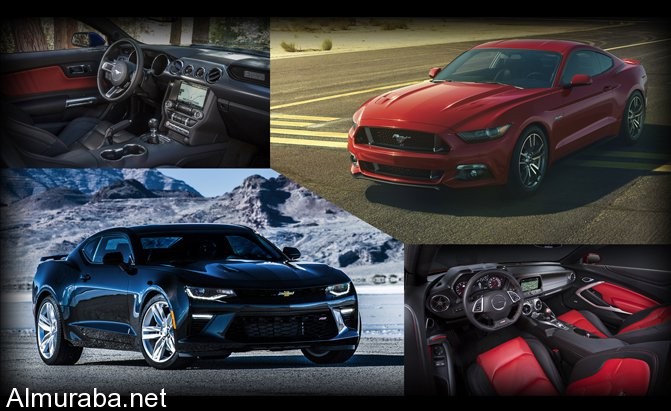 "استطلاع" أي السيارتين تفضل؟ "فورد" موستانج GT أم "شيفروليه" كمارو Ford Vs Chevrolet 2016 SS 4