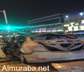 “صورة“  انفجار سيارة “هونداي أكسنت“ بحي النهضة في الرياض بسبب قنينة غاز