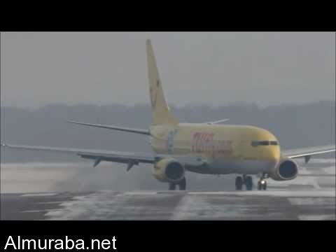 “فيديو” شاهد كيف تقلع الطائرات وكيف تهبط في العواصف الشديدة