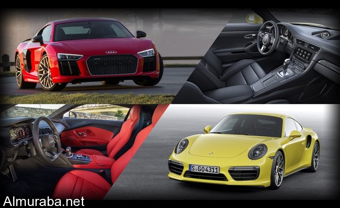 أيهما تفضلون، "أودي" R8 بلس أم "بورش" 911 تيربو S؟ Audi vs. Porsche 5