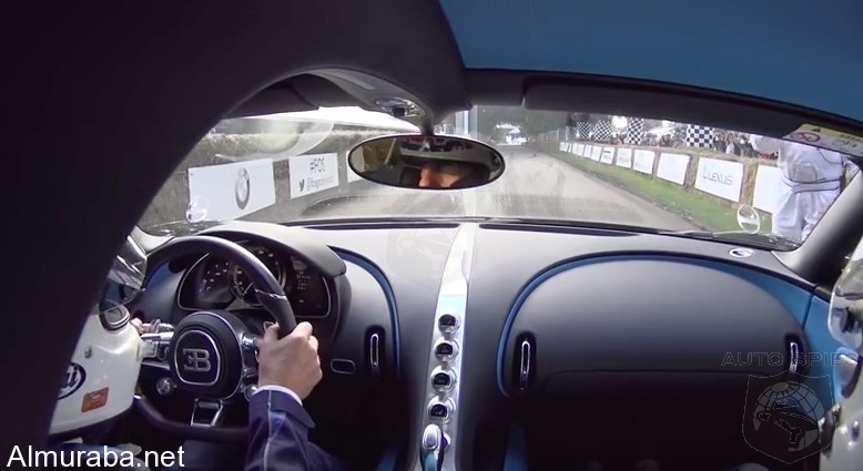 “فيديو” شاهد القيادة والسرعة من داخل سيارة بوجاتي شيرون الجديدة