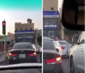 “فيديو” شاهد مواطن يقدم بلاغاً عن دورية مرور تتجاوز خط الإشارة الحمراء