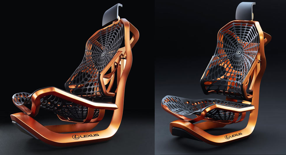"بالصور" لكزس تخترع مقاعد حركية جديدة لدعم الظهر وتثبيت الرأس أثناء القيادة Lexus 3
