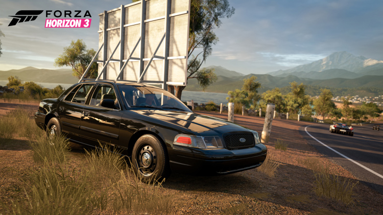 لعبة Forza Horizon 3 تضيف سيارة شرطة فورد معترضة وجيب CJ5 رينيجيد 3