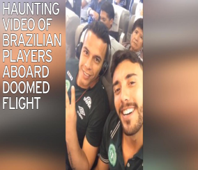 “فيديو“ شاهد اللحظات الأخيرة لفريق “شابيكوينسي” البرازيلي على متن الطائرة قبل تحطمها