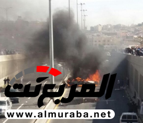 3 شباب يلقون مصرعهم إثر حادث انقلاب سيارة واحتراقها على طريق الملك عبدالعزيز