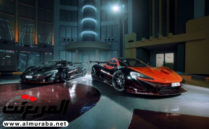 "بالصور" مكلارين P1 GTR تصل أراضي دبي وتعرض وحدتين منها بالمنتزه الأكبر في العالم McLaren 1