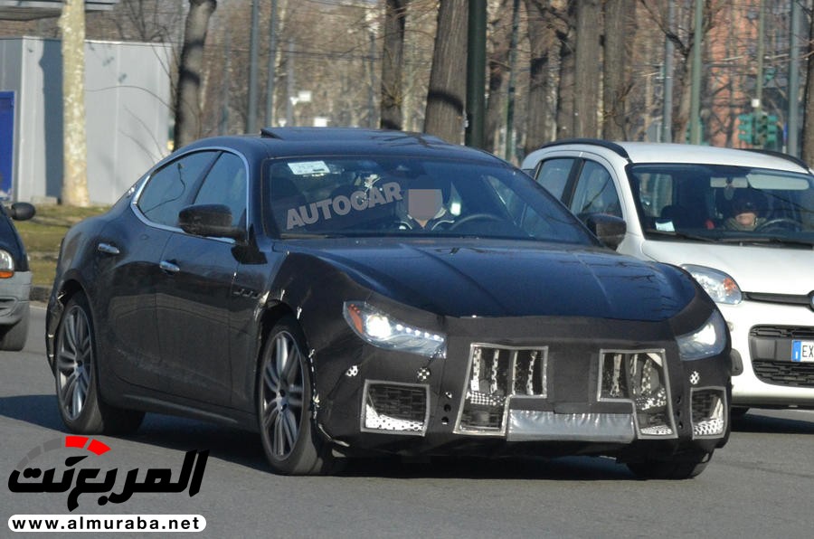 "صور تجسسية" أثناء اختبار "مازيراتي" جيبلي 2018 بفيس ليفت Maserati Ghibli 5