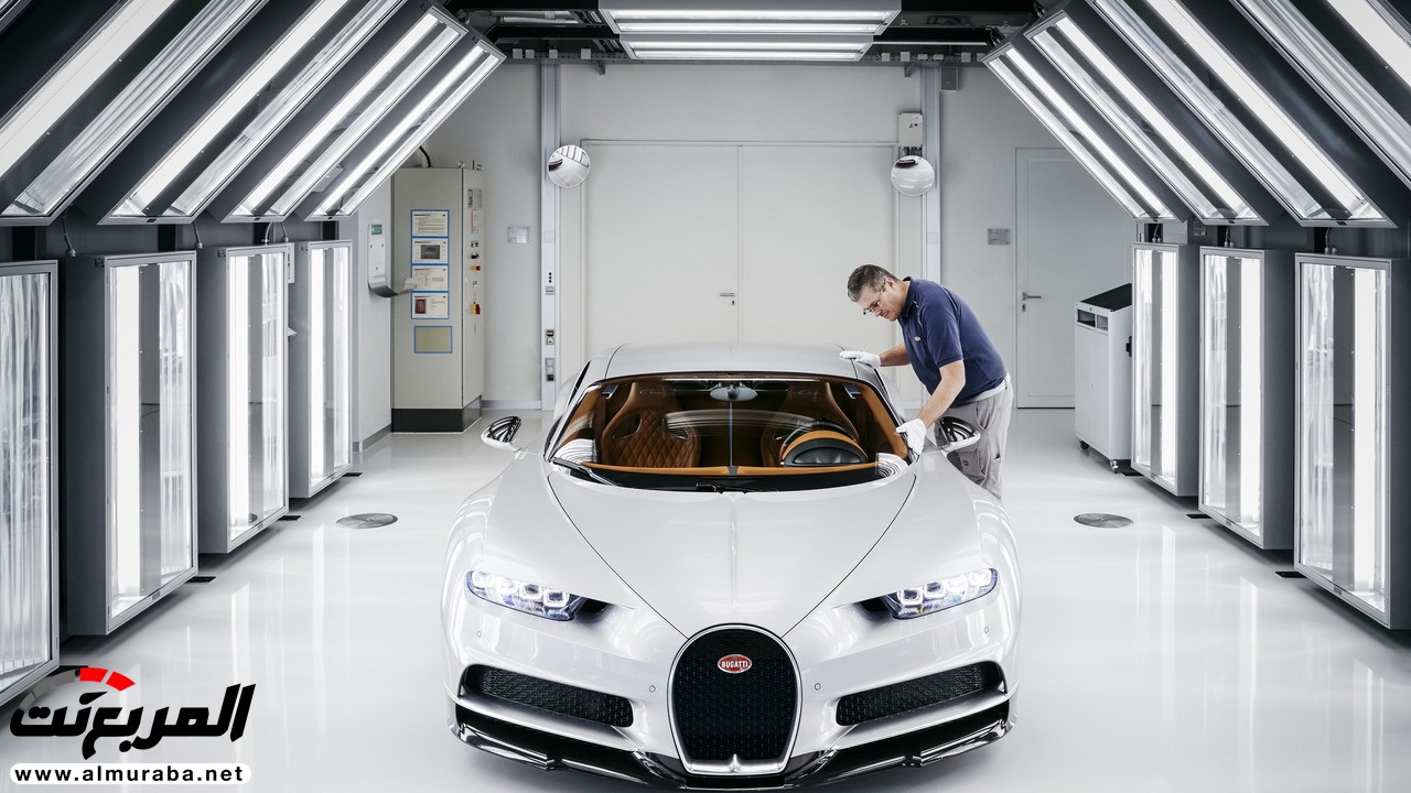 "بوجاتي" تعلن البدء بإنتاج الهايبركار شيرون بمصنعها بفرنسا Bugatti Chiron 23