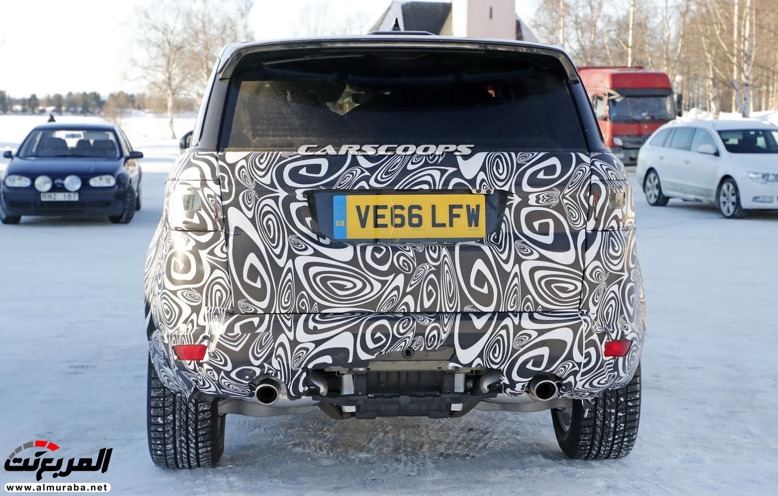 "صور تجسسية" أثناء اختبار رنج روفر سبورت ذات المكونات الهجينة بشمال السويد Range Rover Sport PHEV 2019 29
