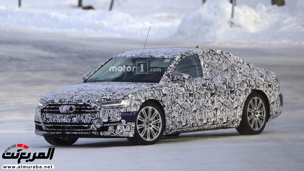 "صور تجسسية" أثناء إجراء الاختبارات الشتوية على نسخة الأداء "أودي" Audi 2019 S8 6