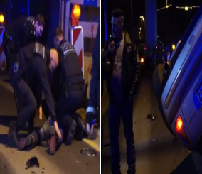 "فيديو" شاهد الشرطة الألمانية تضرب رجلا وتعتقله بسبب إشعاله سيجارة بعد حادث مروري 3
