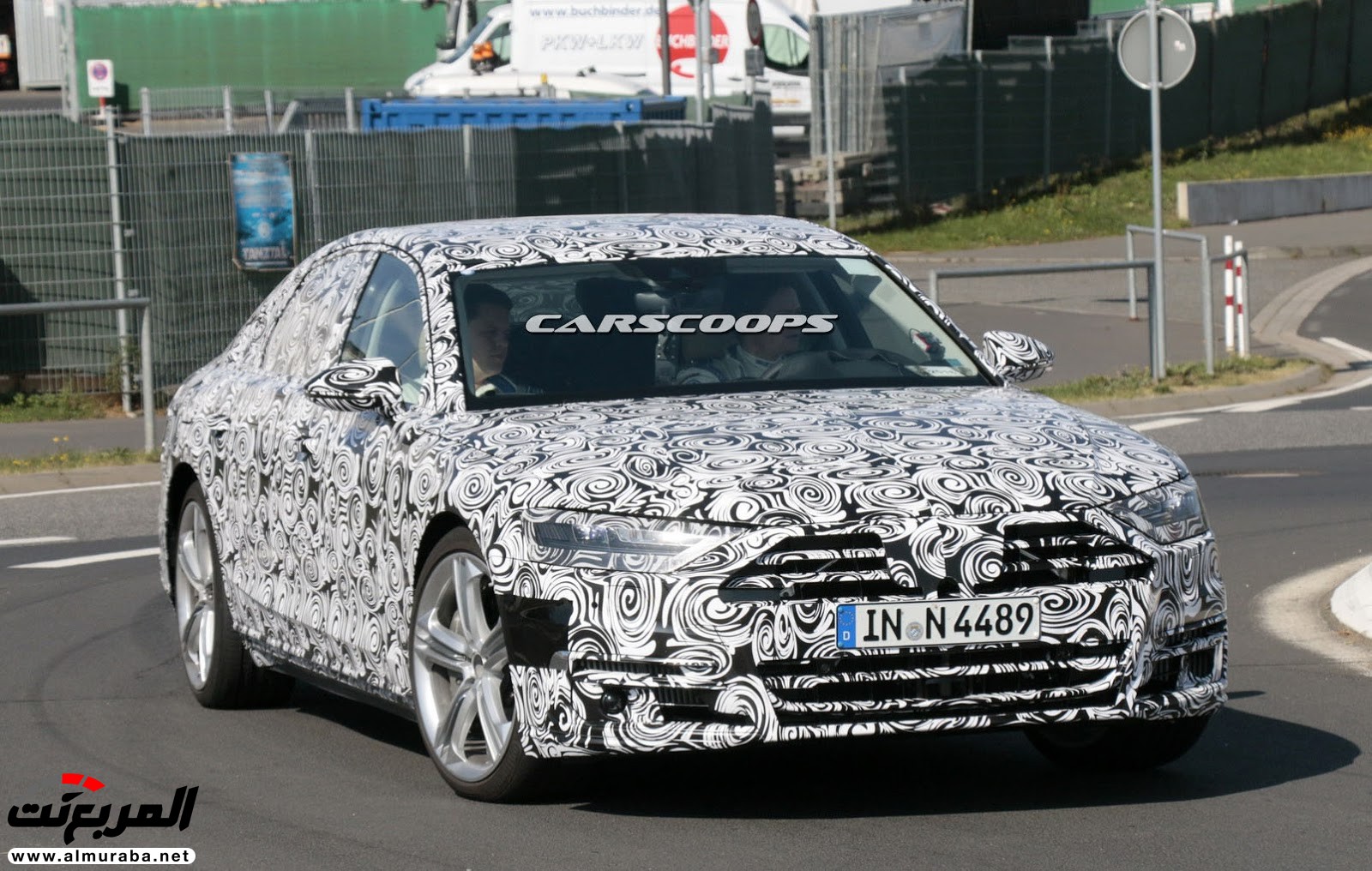 اودي A8 2018 الجديدة كلياً تظهر خلال اختبارها وقبل تدشينها رسمياً "صور وفيديو" Audi A8 14