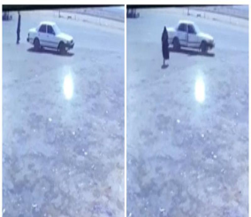 “فيديو” شاهد محاولة لص سرقة سيارة وبها زوجة صاحب السيارة على طريق سريع