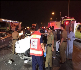 حادث تصادم مروع بمحافظة جدة يتسبب في حدوث 10 إصابات متفاوتة الخطورة