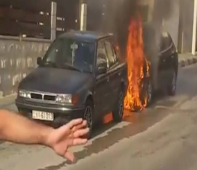 “فيديو” شاهد حادثة احتراق سيارة في العاصمة الأردنية عمان