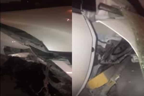 “بالفيديو” شاهد تعرض قائد سيارة لحادث بسبب انشغاله بتحديد “الموقع” أثناء القيادة