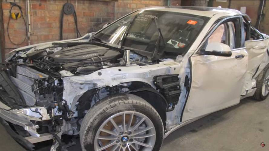 بي إم دبليو الفئة السابعة مدمّرة تتحول إلى سيارة جديدة تماما بعد إصلاحها “فيديو”