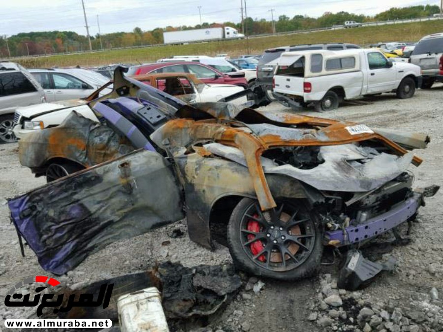 10 سيارات دودج هيلكات مدمرة بحوادث مختلفة تؤكد بأنها ليست للجميع 6