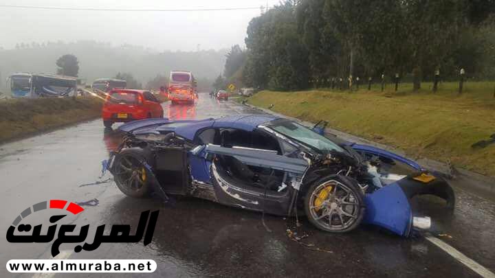 "بالفيديو والصور" مكلارين 650S ومرسيدس GT S AMG وبورش بوكستر يتحطمون بحادث في كولومبيا 8