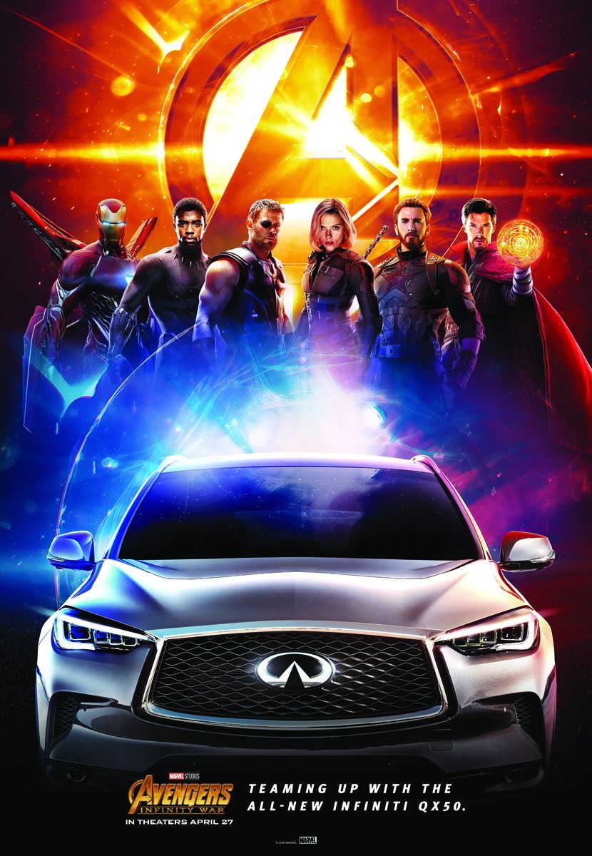 إنفينيتي QX50 2019 ستقاتل في فيلم Avengers: Infinity War 10