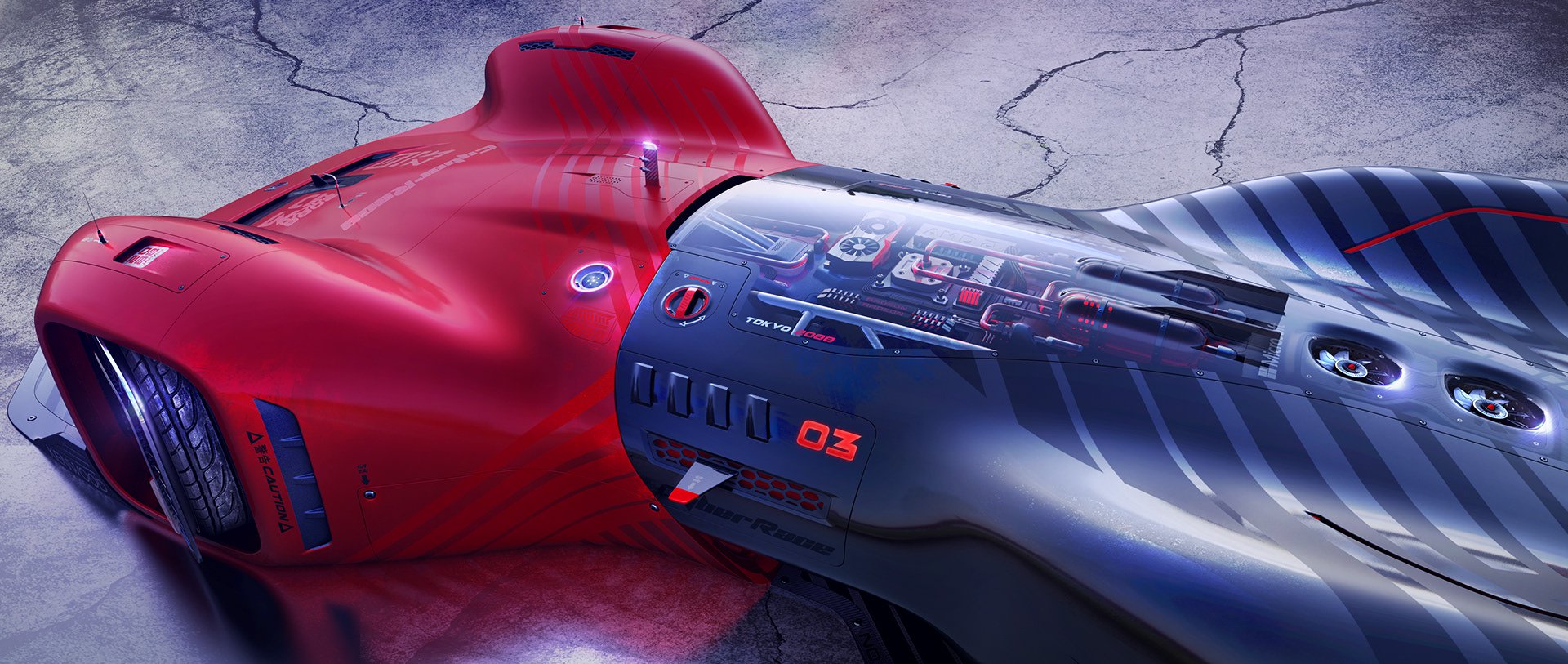 سيارة سباق هوندا 2088 تظهر في تصميم تخيلي جنوني 7