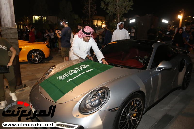 "بالصور" السوبركارز تحتفل باليوم الوطني السعودي 88 في دبي 3
