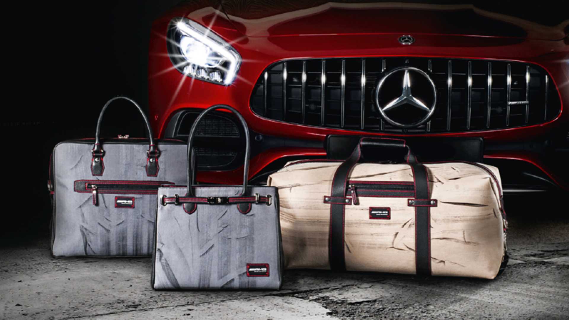 "بالفيديو والصور" مرسيدس AMG تطلق مجموعة حقائب سارت عليها سيارتها GT R 2